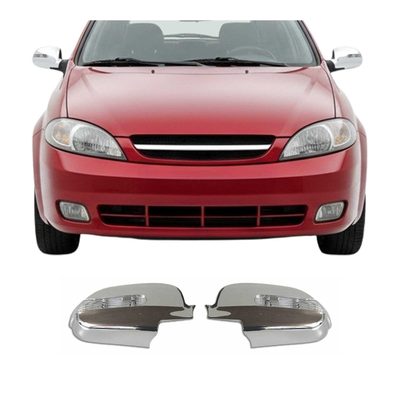 2004-2013 Chevrolet Lacetti Side Mirror Cover Caps Chrome Silver 2 Pcs