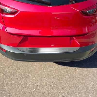 2016-2021 Mazda CX-3 Rear Bumper Guard Stainless Steel Brushed