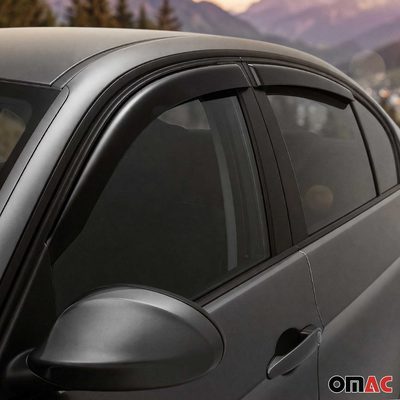 2004-2011 BMW 3 Series E90 Sedan Window Visor Vent Rain Deflector 4Pcs Smoke