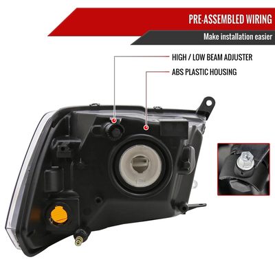 2009-2018 Dodge RAM 1500 / RAM 2500 3500 Factory Dual Headlights Smoke