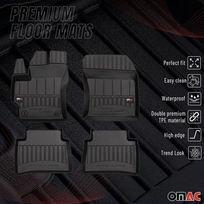 2019-2026 Toyota Corolla Sedan Wagon Premium Floor Mats Liners Full Set All Weather Heavy Duty
