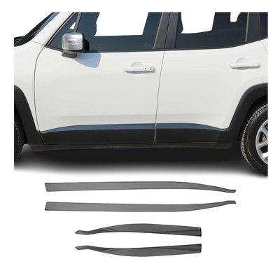 2015-2024 Jeep Renegade Side Door Molding Trim Skirt Garnish 4 Steel Dark 4Pcs