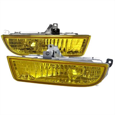 1997-2001 Honda Prelude H3C Fog Lights Kit Chrome Housing/Yellow Lens
