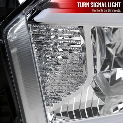 2014-2021 Toyota Tundra LED Bar Factory Style Headlights Chrome/Clear Lens