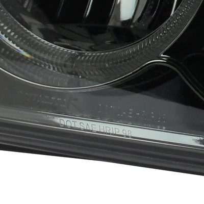 1998-2004 Chevy S10 Dual Halo Projector Headlights Chrome Housing/Smoke Lens