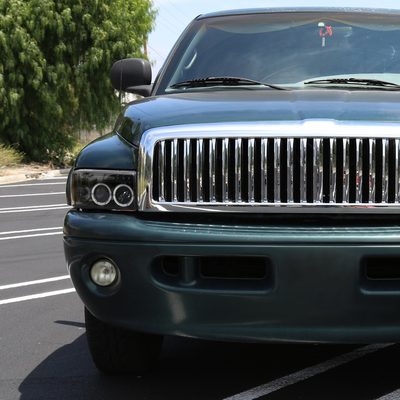 1994-2001 Dodge RAM 1500 2500 3500 Dual Halo Projector Headlights Jet Black