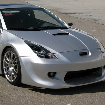 2000-2005 Toyota Celica Projector Headlights Matte Black Housing/Clear Lens