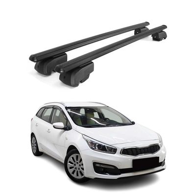 2012-2017 Kia Cee'd Sportswagon Roof Rack Cross Bars Black
