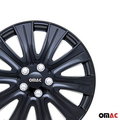 16" Hub Caps for Ford Transit 150 250 350 2015-2025 Black Silver Wheel Covers 4x