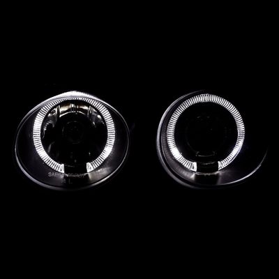 1998-2001 Acura Integra 3/4DR Dual Halo Projector Headlights Matt Black/Clear