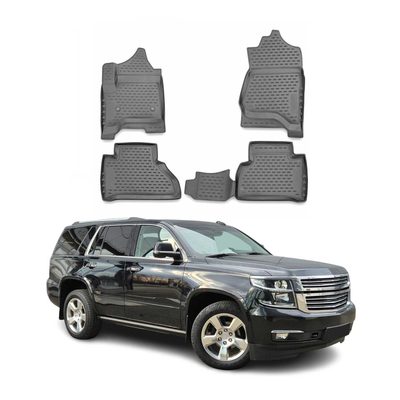 2015-2020 Chevrolet Tahoe Floor Mats Liners Full Set All Weather Gray