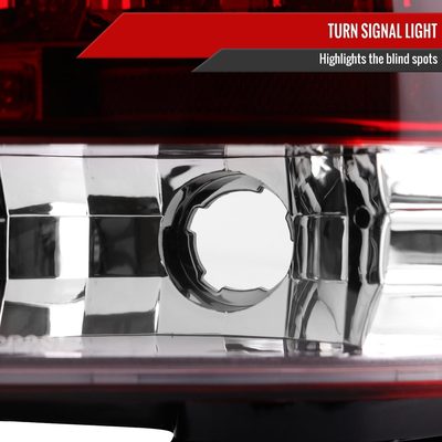 2001-2005 Lexus IS300 LED Tail Lights Chrome Housing/Red Clear Lens