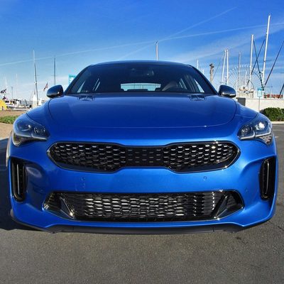 2018-2021 Kia Stinger Matte Black 3Pcs Front Bumper Lip Splitter Kit