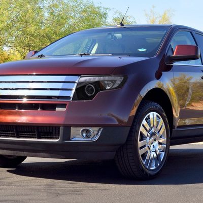 2007-2010 Ford Edge Halo Projector Headlights LED Light Glossy Black/Smoke