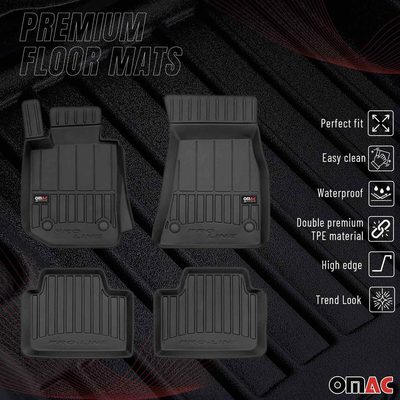 2019-2026 BMW 3 Series G20 Sedan / G21 Touring Premium Floor Mats Liners Full Set All Weather Heavy Duty