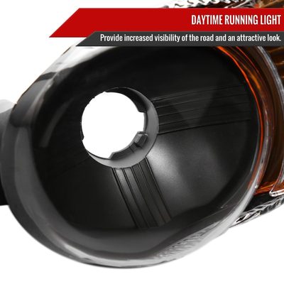1999-2006 GMC Sierra /00-2006 Yukon XL Denali Signal Bumper Lights Matt Black