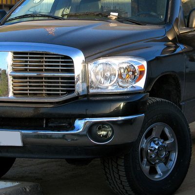 2002-2009 Dodge RAM 9006 Fog Lights w/ Mounting Brackets Chrome/Smoke Lens