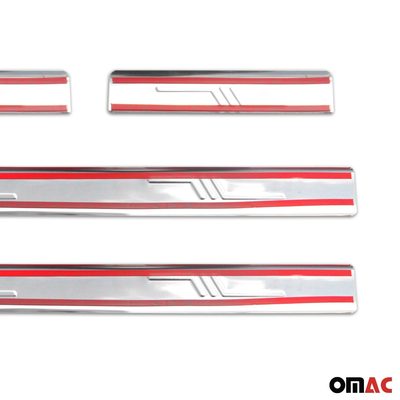 2003-2008 Toyota Corolla Sedan Door Sill Scuff Plate Scratch Protector Stainless Steel