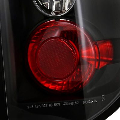 2005-2010 Honda Ridgeline Tail Lights Matte Black Housing/Clear Lens