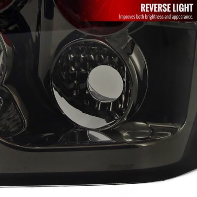 2005-2006 Jeep Grand Cherokee Tail Lights Chrome Housing/Smoke Lens