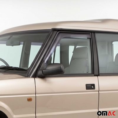 1998-2002 Land Rover Discovery Window Visor Vent Rain Deflector 2Pcs Smoke