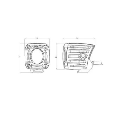 Revolve Pod with Amber Trim Ring Pair