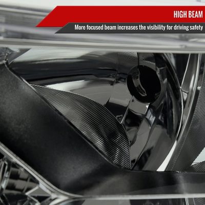 2014-2016 Nissan Rogue LED Strip Factory Style Headlights Chrome/Smoke Lens