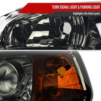 2006-2008 Honda Pilot Projector Style Headlights Chrome Housing/Smoke Lens