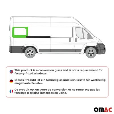 2014-2026 RAM ProMaster Window Glass Fit Kit Rear Right Side Sliding Door L4