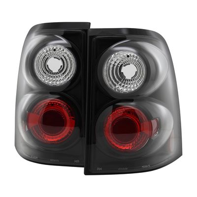 2002-2005 Ford Explorer Tail Lights Matte Black Housing/Clear Lens