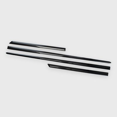 2015-2019 Cadillac ATS Side Door Molding Trim Set Gloss Black 4Pcs ABS Plastic