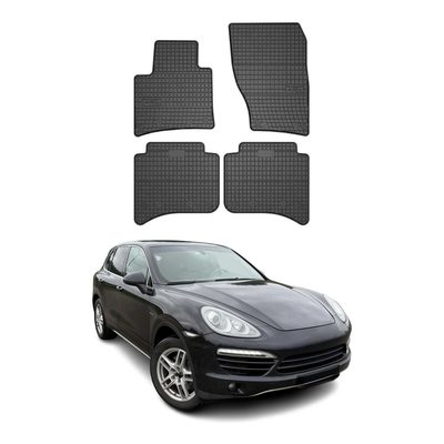 2011-2018 Porsche Cayenne Floor Mats Liners Full Set All Weather Rubber Black