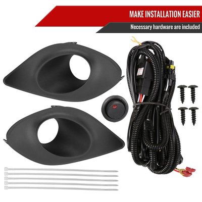 2015-2020 Dodge Charger H11 Projector Fog Lights Kit Chrome/Clear Lens