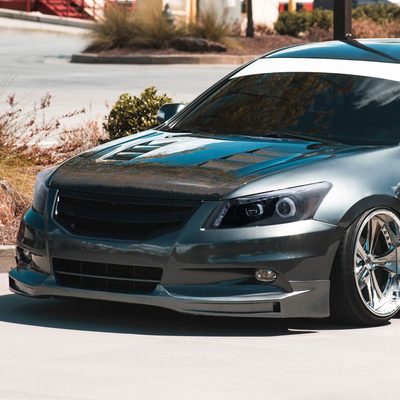 2008-2012 Honda Accord Sedan Single Halo Headlights LED Light&LED Signal Smoke