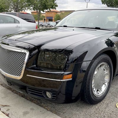 For Chrysler 300 2005-2010 Factory Style Headlights Chrome Housing Smoked Lens