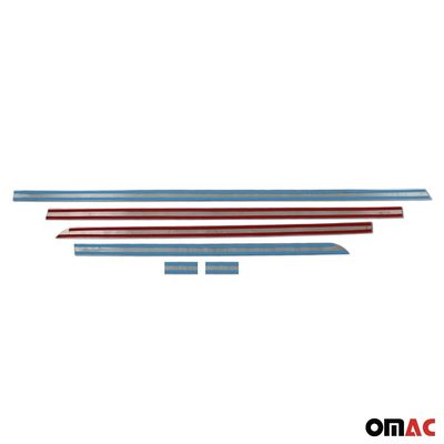 2016-2024 Mercedes Metris L3 Long Side Door Molding Trim Skirt Garnish Stainless Steel 6x