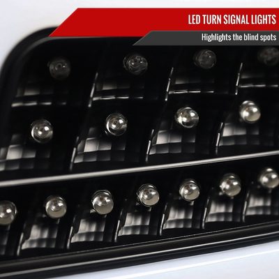 2006-2011 Mercedes Benz W164 ML Class LED Tail Lights Matte Black/Clear Lens