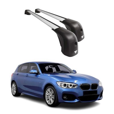 2012-2019 BMW 1 Series F20 F21 Roof Racks Cross Bars Silver