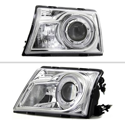 1998-2000 Ford Ranger Halo Projector Headlights Chrome Housing/Clear Lens