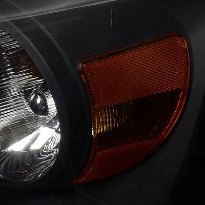 2006-2008 Dodge RAM 1500/ 06-2009 RAM 2500 3500 Factory Crystal Headlights Black