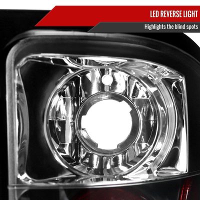 2007-2014 Chevy Silverado V2 LED Tail Lights Matte Black Housing/Clear Lens