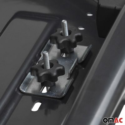 MENABO Roof Box Rooftop Cargo Carrier 11 Cubic Storage Box Black Universal