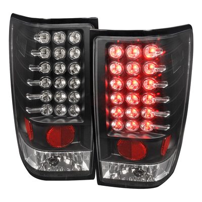 2004-2015 Nissan Titan LED Tail Lights Matte Black Housing/Clear Lens