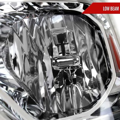 For Dodge RAM 1500 2019-2024 Factory Style Crystal Headlight Driver Side Only Chrome Housing Clear Lens