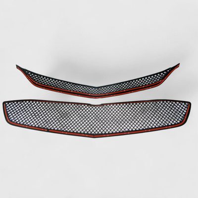 2016-2018 Chevrolet Malibu Grille Overlay Gloss Black 2Pcs ABS Plastic