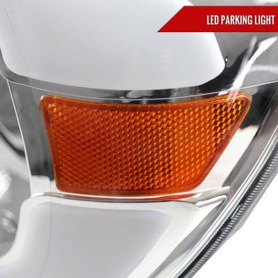 2005-2011 Toyota Tacoma LED Bar Factory Style Headlights Chrome/Clear Lens