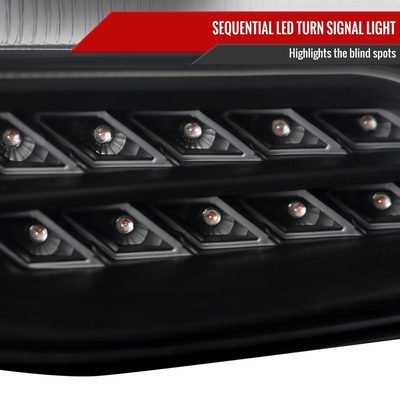 2012-2014 Ford Focus Projector Headlights LED Light & Turn Signal Lights Black