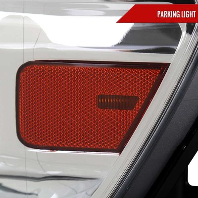 For Dodge RAM 1500 2019-2024 Factory Style Crystal Headlight Driver Side Only Chrome Housing Clear Lens