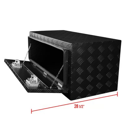 36" Heavy Duty Black Underbody Truck Tool Box w/ T-Handle Latches Locks & Keys