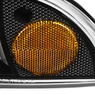 1991-1996 Chevy Caprice / Impala Factory Headlights Corner Signal Black